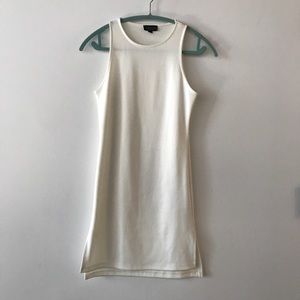 White Ribbed Mini Dress by Topshop NWOT
